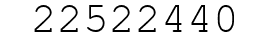 Number 22522440.