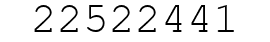 Number 22522441.