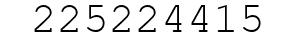 Number 225224415.