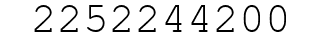 Number 2252244200.