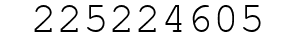 Number 225224605.