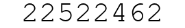 Number 22522462.