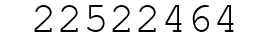 Number 22522464.
