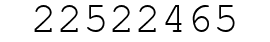 Number 22522465.