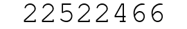 Number 22522466.