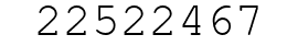 Number 22522467.
