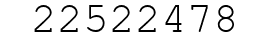 Number 22522478.