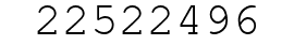 Number 22522496.