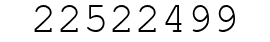 Number 22522499.