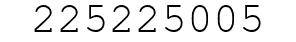 Number 225225005.