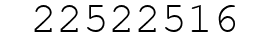 Number 22522516.