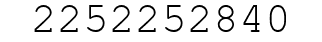 Number 2252252840.