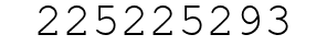 Number 225225293.