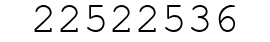 Number 22522536.