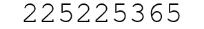 Number 225225365.