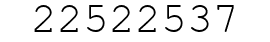 Number 22522537.