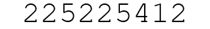Number 225225412.