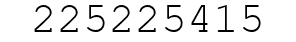 Number 225225415.
