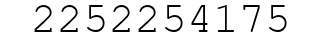 Number 2252254175.