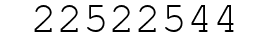 Number 22522544.