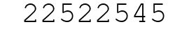 Number 22522545.