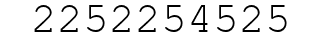 Number 2252254525.