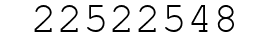 Number 22522548.
