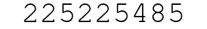 Number 225225485.