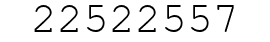 Number 22522557.