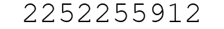 Number 2252255912.