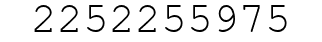 Number 2252255975.