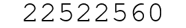 Number 22522560.