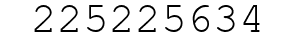 Number 225225634.