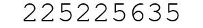 Number 225225635.