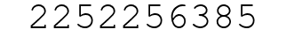 Number 2252256385.