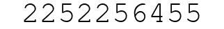 Number 2252256455.
