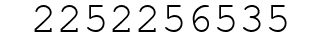 Number 2252256535.