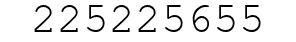 Number 225225655.