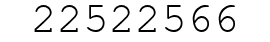 Number 22522566.