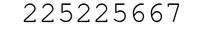Number 225225667.