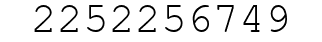Number 2252256749.