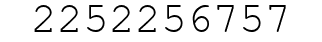 Number 2252256757.