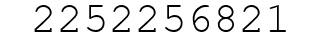 Number 2252256821.