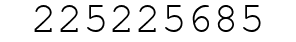 Number 225225685.