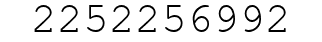 Number 2252256992.