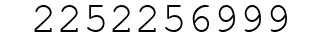 Number 2252256999.