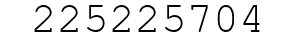Number 225225704.