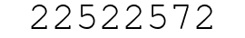 Number 22522572.