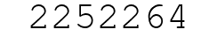 Number 2252264.