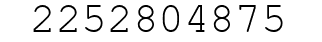 Number 2252804875.
